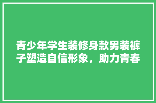 青少年学生装修身款男装裤子塑造自信形象，助力青春成长