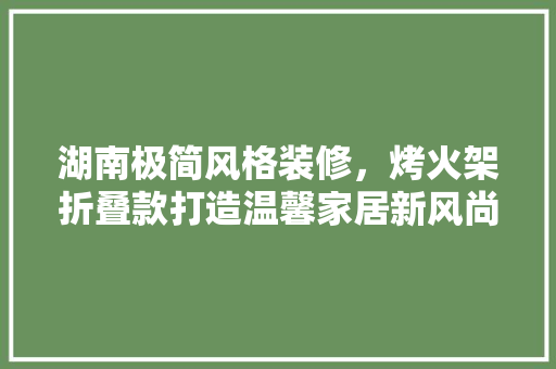 湖南极简风格装修，烤火架折叠款打造温馨家居新风尚