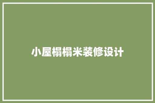 小屋榻榻米装修设计