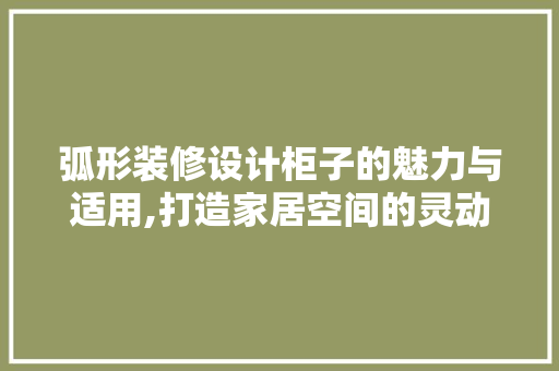 弧形装修设计柜子的魅力与适用,打造家居空间的灵动艺术  第1张